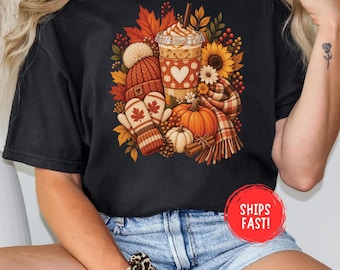 Cozy Fall Shirt Autumn Tee Cute Fall Graphic Shirt Cozy Autumn Outfit Pumpkin Season Thanksgiving Tee Fall Lover Halloween Comfort Colors