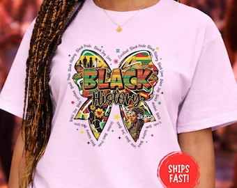 Black History Shirt African American Culture Tee Melanin Pride Equality Unity Heritage Month Gift Powerful Statement Graphic Comfort Colors