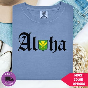 Old School Aloha Kanaka Maoli Flagge Hawaiianisches T-Shirt Vintage Island Pride Tee
