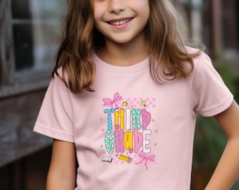 Terug naar school-shirt derde leerjaar: T-shirt student/leraar