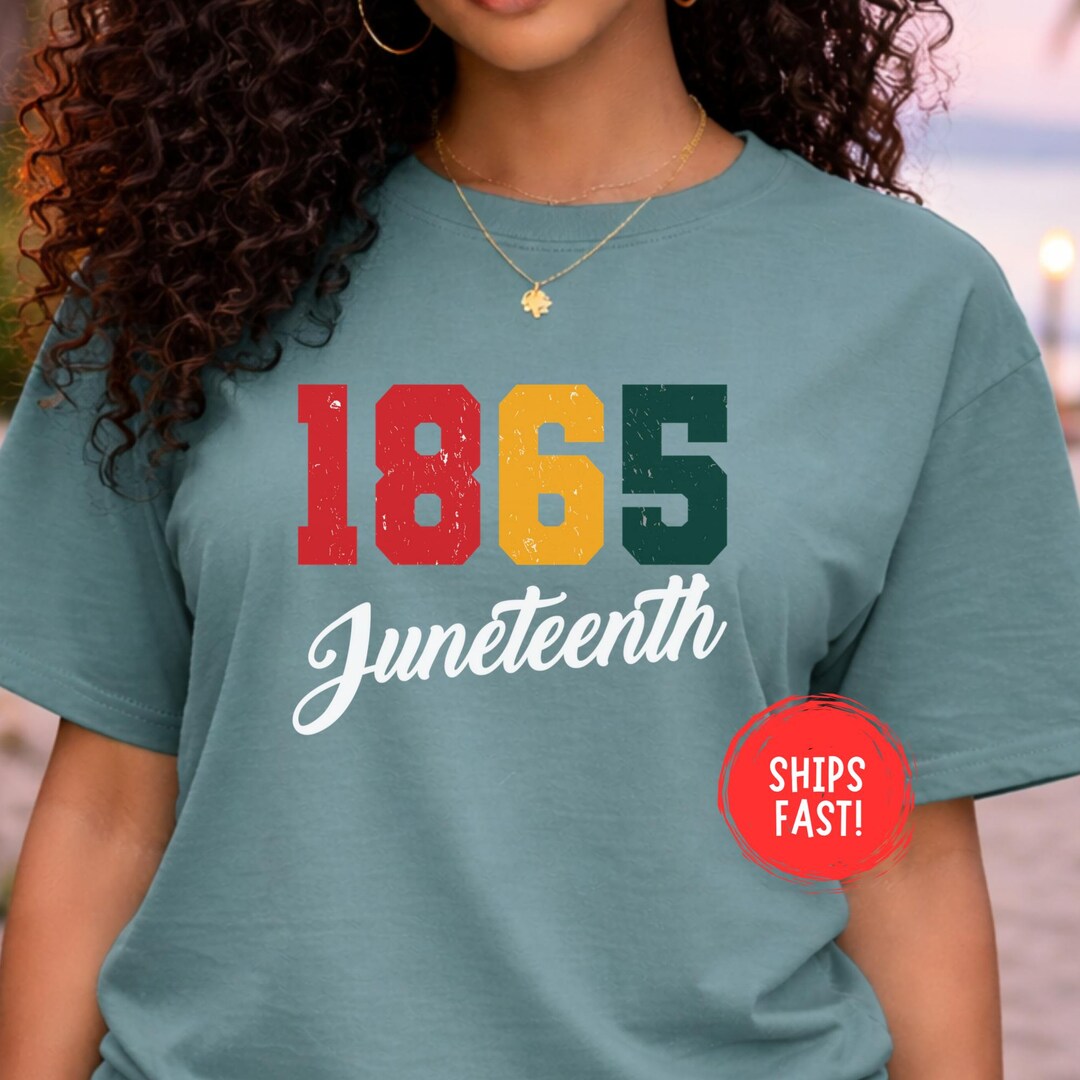 Juneteenth 1865 Shirt Freedom Day Tee Black History African American ...