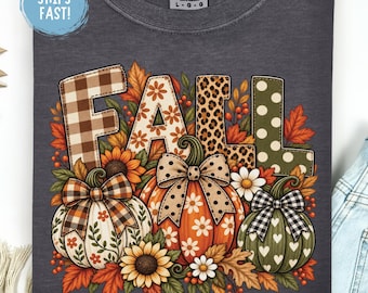 Fall Shirt Autumn Tee Cozy Season Shirt Cute Fall Graphic Tee Pumpkin Season Autumn Outfit Thanksgiving Shirt Fall Lover Gift Comfort Colors