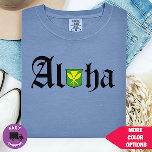 Old School Aloha Kanaka Maoli Flag Hawaiian T-Shirt Vintage Island Pride Tee