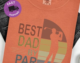 Chemise Meilleur papa, chemise de golf papa, couleurs confortables, cadeau fête des pères, t-shirt de golf, cadeau d'anniversaire de papa, t-shirt joueur de golf