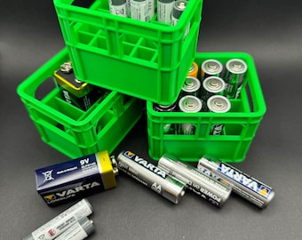 Bierkrat opbergdoos voor AAA, AA, 9V batterijen