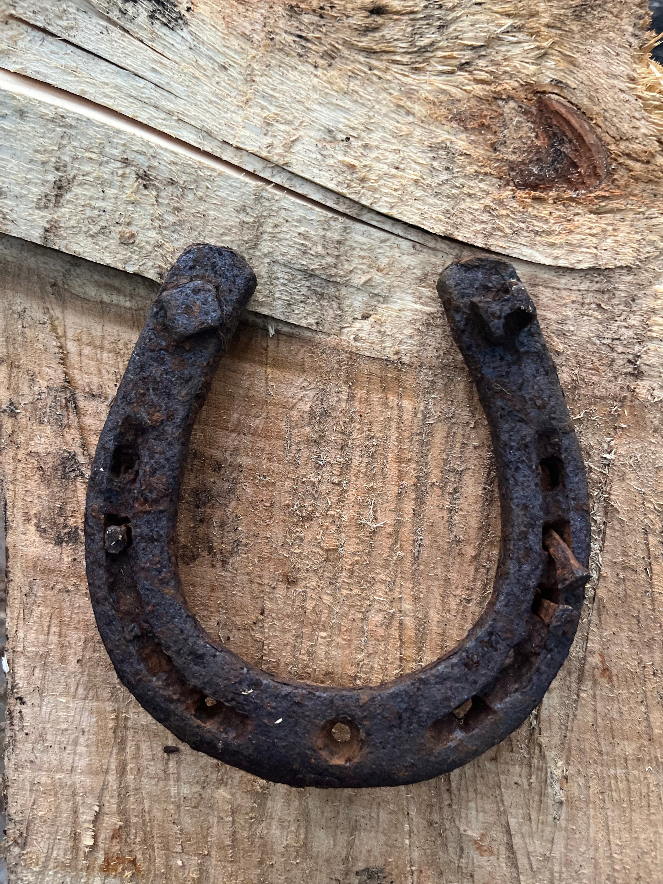 Étrier Ancien En Fer Forgé Main, Rustique, Forme Cavallo/pagaia, Vintage Inde, 1900-1940