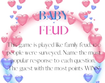 Gender Reveal Games