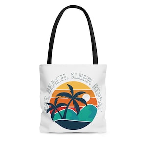 Tote Bag - Eat Beach Sleep Repeat – Posie Prints & Wood Shop