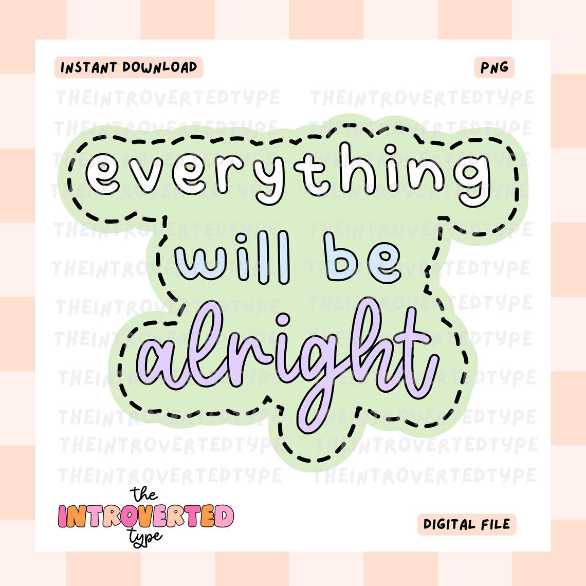 Everything Will Be Alright || PNG | Transparent Background | Positive ...