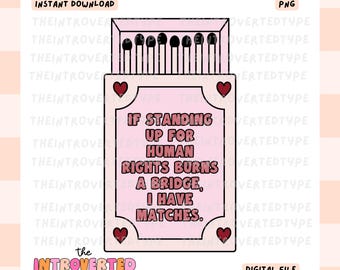 Human Rights || PNG, Transparent, Kindness, Trendy, Empathy Quotes, Commercial Use For Stickers, Transfers, Tshirts, Digital Download