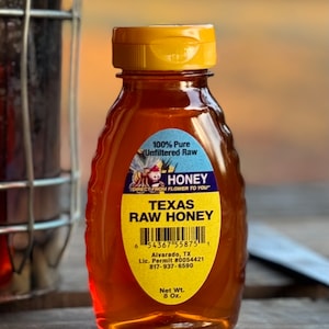8 Oz. Texas Raw Honey