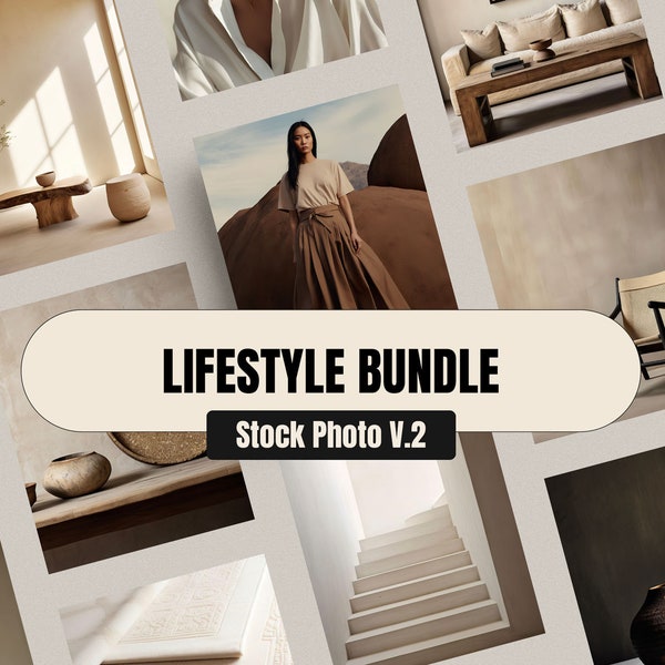 Paquete de estilo de vida / Stock Photo V.2 / 25 fotografías modernas y elegantes para marcas y redes sociales.