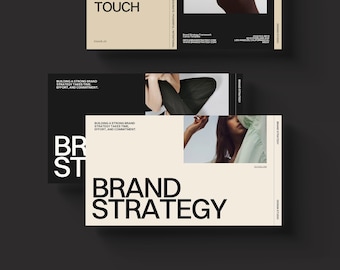 Brand Strategy Framework: Canva Presentation Template (21 Customizable Slides for Business Growth & Marketing Success)