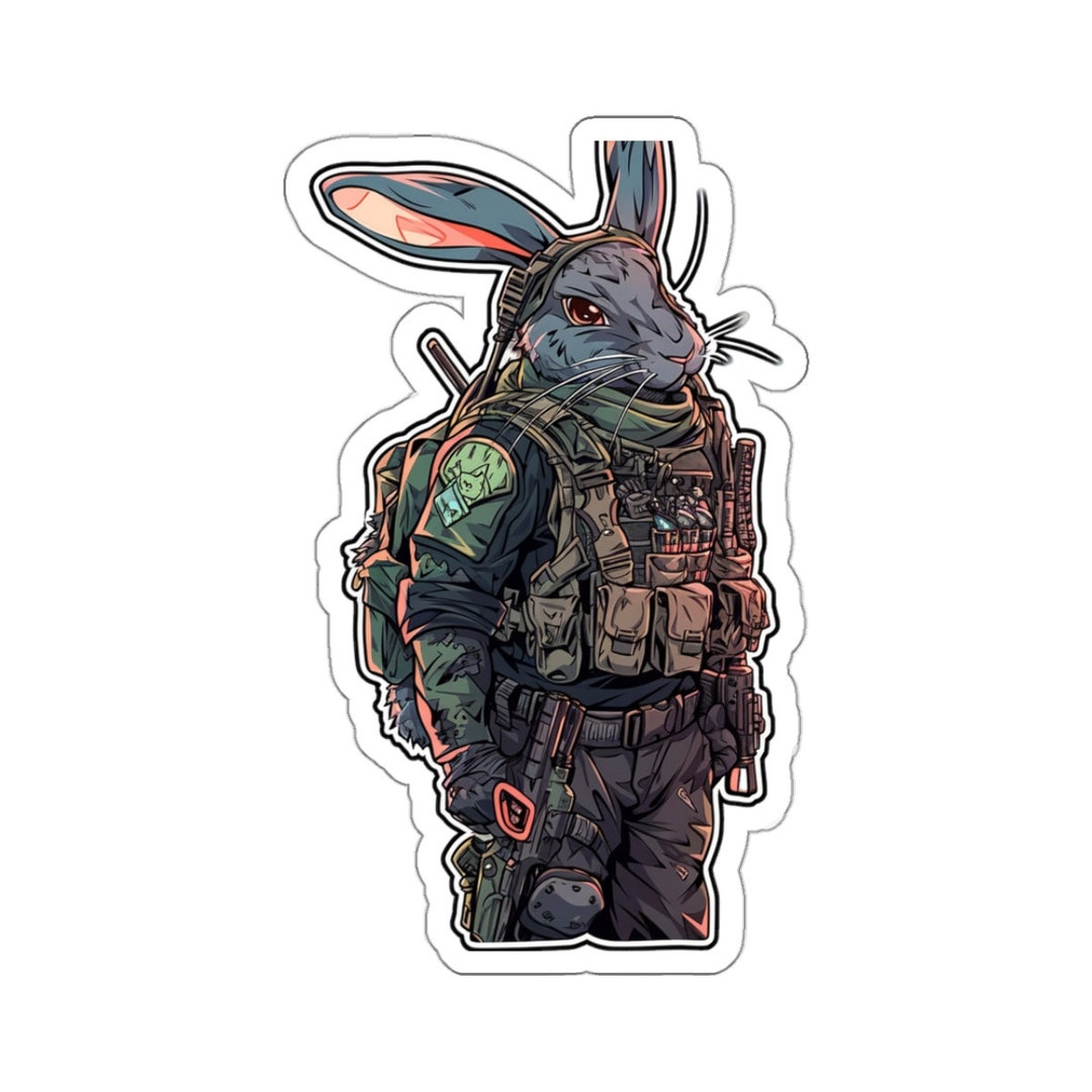 Doc Hopper, Rabbit,bunny the Medic, Military, Tactical, Sticker - Etsy