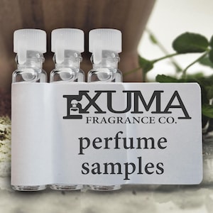 Choose 3 Perfume Samples, Available in Perfume Oil or Spray, Create Your Own Sample Set with Handcrafted Scents by Exuma Fragrance Co.