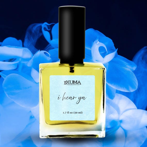 I Hear Ya Perfume: Blue Lotus, Water Lily, Sandalwood - Powdery Floral  Fragrance - Etsy
