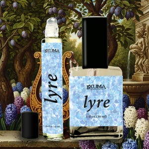 Lyre Perfume Oil: Hyacinth, Peach, Apricot, Plum - Fruity Floral Fragrance