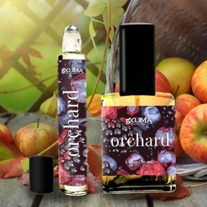 Orchard Perfume Oil or Spray: Red Apple Fragrance with Raspberry, Cherry and Soft White Amber, Sweet Fruity Scent