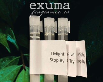 Perfume Samples Pick 3 Oils or Sprays by Exuma Fragrance Co. | Choose from Over 30 Unique Handcrafted Fragrances