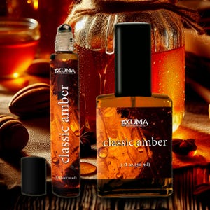 Classic Amber Perfume: Herbed Honey, Labdanum, Vanilla Fragrance - Warm Amber Scent