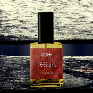 Teak Perfume Oil or Spray: Sandalwood, Pine Resin, Olibanum, Musk - Unisex Woody Scent 30 ml Spray