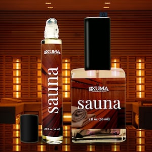 Sauna Perfume Oil or Spray: Dry Cedarwood and Charred Guaiacwood Fragrance, Unisex Woody Scent