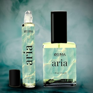 Aria Perfume Oil or Spray: White Amber, Soft Florals, Clean Musk - Unisex Skin Scent
