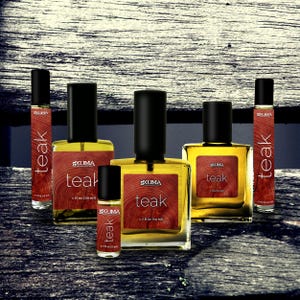 Teak Perfume Oil or Spray: Sandalwood, Pine Resin, Olibanum, Musk - Unisex Woody Scent image 2