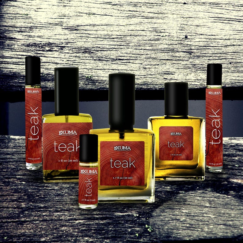 Teak Perfume Oil or Spray: Sandalwood, Pine Resin, Olibanum, Musk - Unisex Woody Scent image 2
