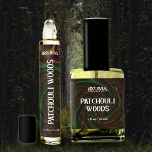 Patchouli Woods Perfume: Herbs, Vetiver Cedarwood - Earthy Unisex Fragrance