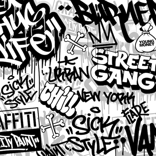 Graffiti 16 - PNG haute résolution, Fichier numérique, Graffiti, Autocollant, Design urbain, DTG Clipart, Téléchargement haute résolution, Sublimation Streetwear