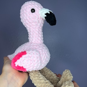 Medium Crochet Flamingo