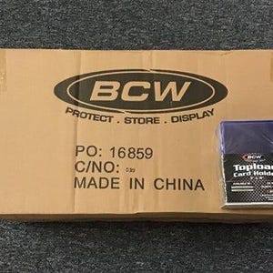 1000 Toploaders    BCW Standard Toploader *FULL CASE*