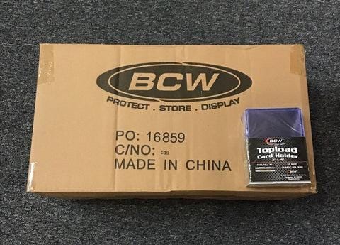 1000 Toploaders BCW Standard Toploader *FULL CASE* - Etsy