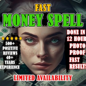 Fast Money Spell | Become Wealthy and Rich | Money Opportunity | Same Day Cast | Millionaire spell