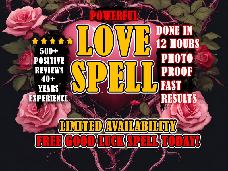 Powerful Love Spell Make Them Love You Relationship Spell Love Binding Same Day Casting image 1