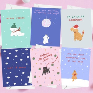 Cartes de Noël - Chiens