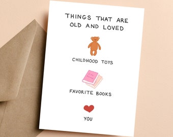 Sweet Happy Birthday Card, Getting Old Birthday Card, Funny Bday Card, Birthday for Friend or Sister, Printable Card, Digital Download