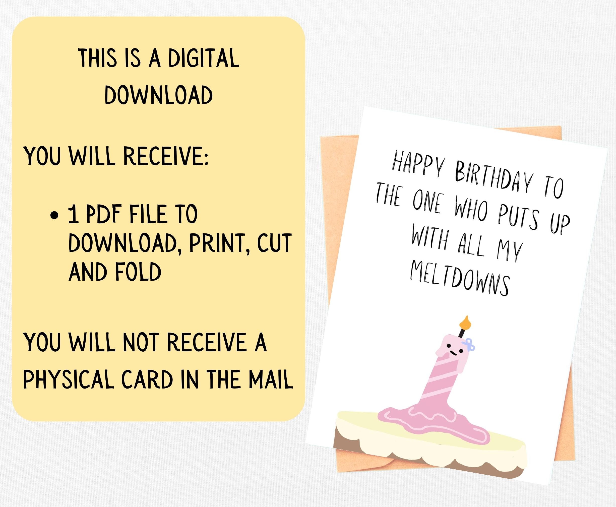 Zoytonky Biglietto Di Compleanno Divertente Per Marito, Moglie - Foto 4