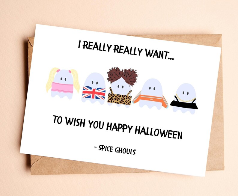 Funny Halloween Card, Printable Halloween Card, Instant Download, 5 X 7 ...