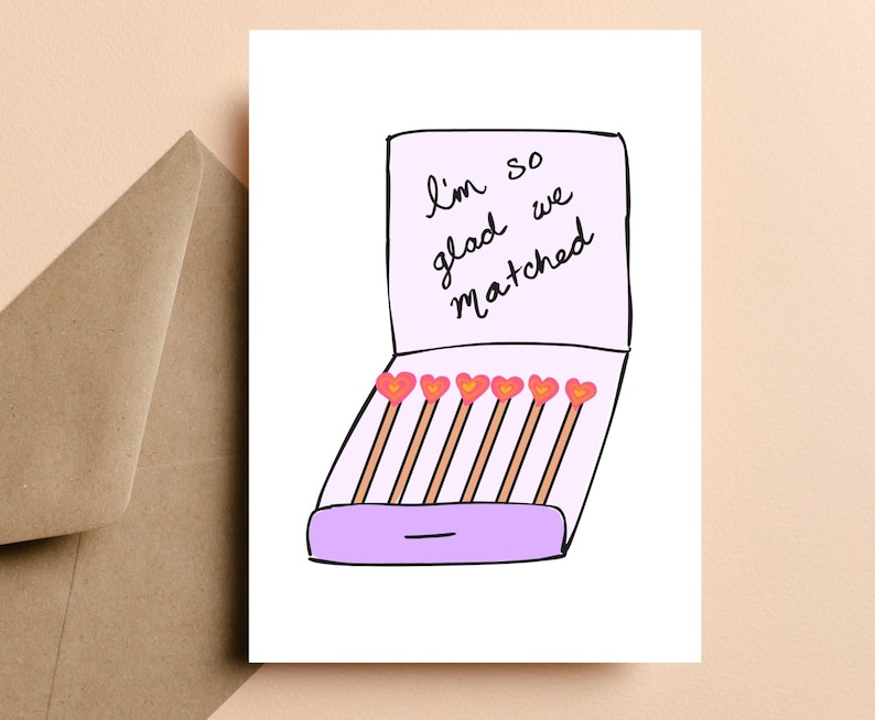 Funny Valentines Day Card for Boyfriend or Girlfriend, Valentines Day for Husband or Wife, Cute Valentine, Printable Valentine Card, Romantic Card, Funny Tinder Card, Perfect Match, Pun Valentines Day Gift, Printable Valentine, Digital Download, 5x7