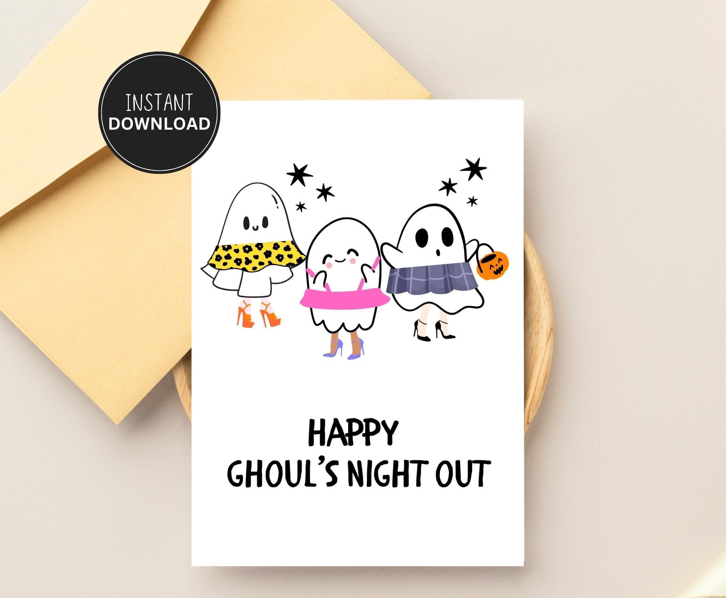 Funny Halloween Card, Printable Halloween Card, Halloween Card for ...
