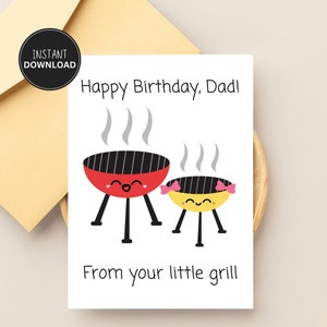 Happy Birthday Card for Dad, Card From Daughter, Printable Birthday ...