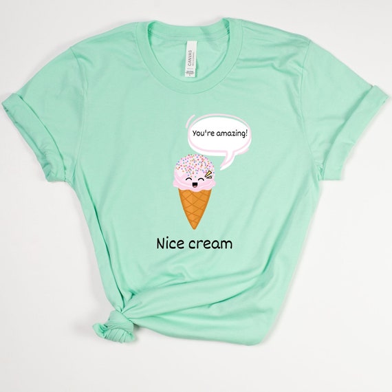 Bella crema gioco di parole t-shirt, maglietta divertente, t-shirt