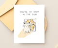 Cute 'You're My Spot In The Sun' Card, Cat Anniversary Card, Valentines Day, Cat Lady Card for Boyfriend or Husband, Wife or Girlfriend Card product logo