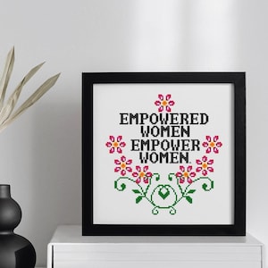 Empowered Women Empower Women. Feminist Wall Art Print. Wise Woman Canvas Framed Design. Woman Empowerment. Strong Women. Gift for Her