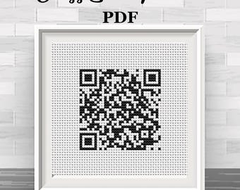 カスタム QR コード クロスステッチ キット / 楽しくてユニークな