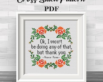Funny Motivational Cross Stitch Pattern: Sarcastic Snarky Quote (PDF Pattern)