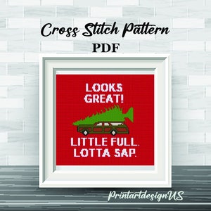 Christmas Vacation Cross Stitch Pattern: Funny Griswold Quote (PDF Pattern)