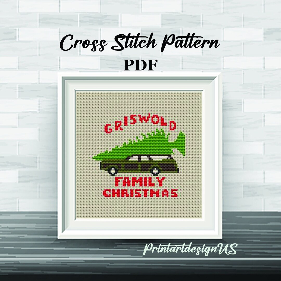 Christmas Vacation Cross Stitch Pattern. Griswold Family Christmas
